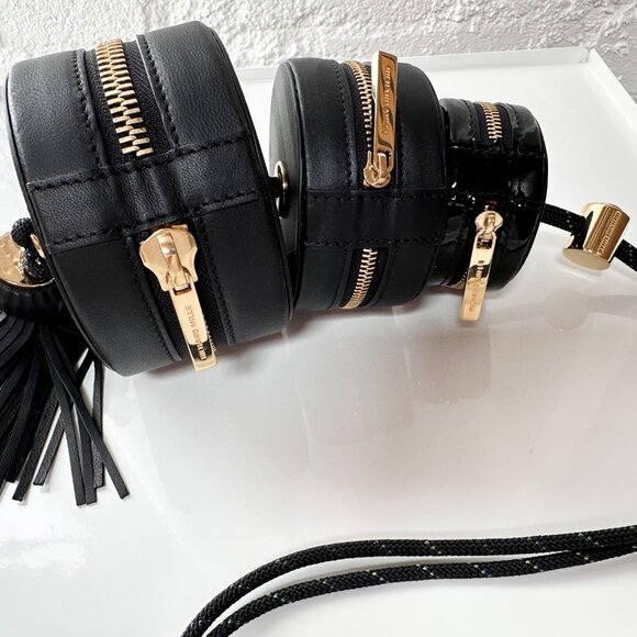 RICHARD MILLE Leather Travel Watch Case Jewelry Watch Roll Black Gold Strap Cord - Picture 5 of 16